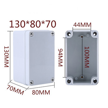 IP65 Αδιάβροχο Cable Junction Box 80*130*70mm with UK2.5B Din Rail Terminal Blocks