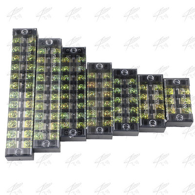 1Pcs Dual Row Screw Terminal Block Strip 600V 25A TB-2503/TB-2504/TB-2506/TB-2508/TB-2505/TB-2510/TB-2512 Προαιρετικό