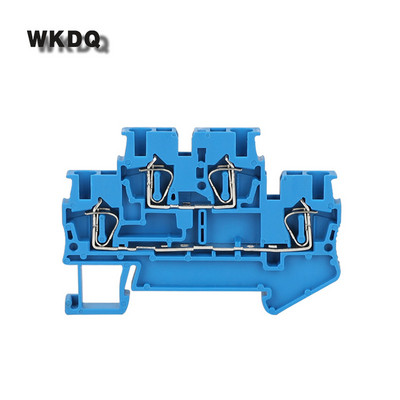 Conector de sârmă STTB2.5 10 buc. Cușcă cu arc dublu 2 nivele 4 conductor 2,5 mm mufă electrică STTB 2,5 DIN bloc terminal