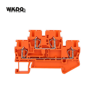 Conector de sârmă STTB2.5 10 buc. Cușcă cu arc dublu 2 nivele 4 conductor 2,5 mm mufă electrică STTB 2,5 DIN bloc terminal