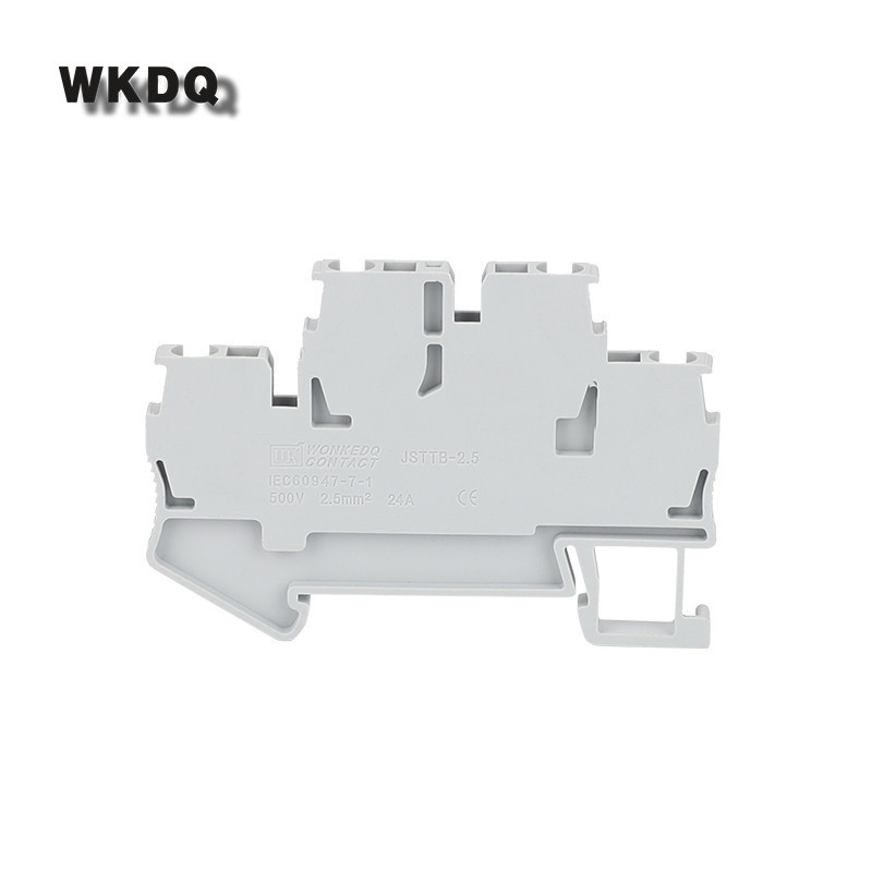 Conector de sârmă STTB2.5 10 buc. Cușcă cu arc dublu 2 nivele 4 conductor 2,5 mm mufă electrică STTB 2,5 DIN bloc terminal