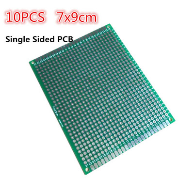 10 komada dvostranog prototipa PCB-a 2x8 3x7 4x6 5x7 6x8 7x9 8x12 9x15 univerzalne ispitne ploče tiskanog kruga za komplet za DIY