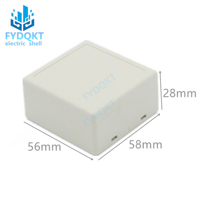 1 tk. korpuse ümbris plastikust karbiga trükkplaadi projekt elektrooniline 56x58x28 mm isetegemise traadi ühenduskarbid