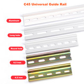 Aluminij/čelik DIN tračnica Univerzalni tip C45 DN47 Terminalni blok Relej Kontaktor Red ožičenja MCB Fiksno sjedište NS35 Montažna stezaljka