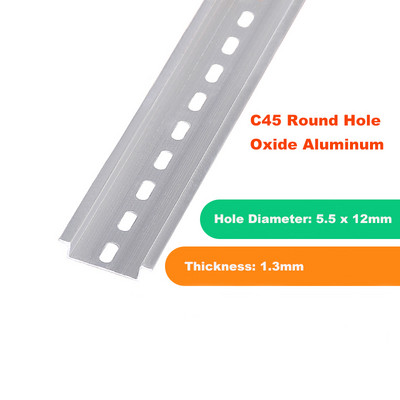 Aluminij/čelik DIN tračnica Univerzalni tip C45 DN47 Terminalni blok Relej Kontaktor Red ožičenja MCB Fiksno sjedište NS35 Montažna stezaljka