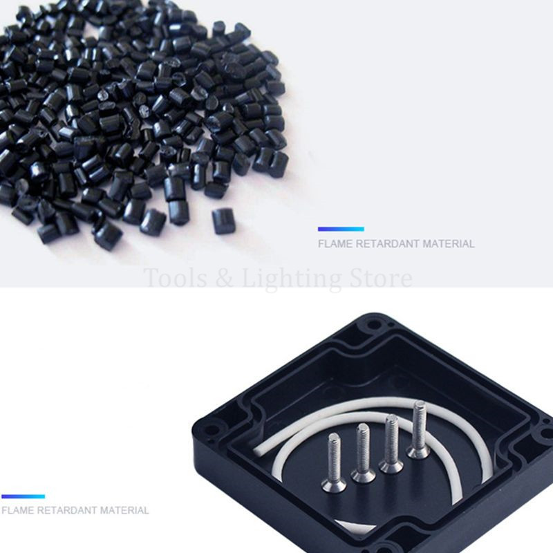 Āra DIY pārraudzības sadales kārba IP67 ūdensnecaurlaidīgs putekļu necaurlaidīgs korpusa korpuss elektroinstalācijas elektriskā projekta korpusa terminālis