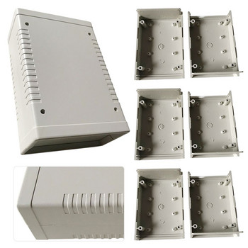 Пластмасов водоустойчив 120*80*40 мм сив DIY корпус Кутия за инструменти Пластмасова електронна кутия за проекти Електрически консумативи