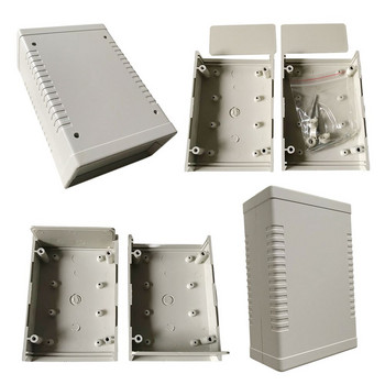 Пластмасов водоустойчив 120*80*40 мм сив DIY корпус Кутия за инструменти Пластмасова електронна кутия за проекти Електрически консумативи