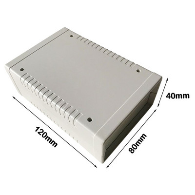 Plastično vodootporno 120*80*40 mm sivo DIY kućište Kućište za instrumente Plastična elektronička projektna kutija Električni pribor