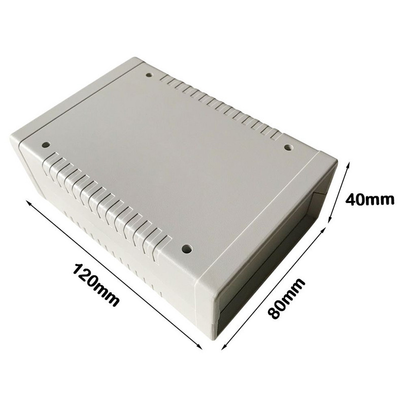 Plastično vodootporno 120*80*40 mm sivo DIY kućište Kućište za instrumente Plastična elektronička projektna kutija Električni pribor