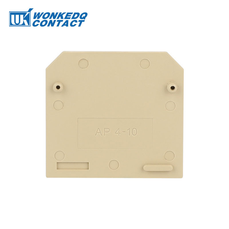 100Pcs AP4/10 For SAK4EN SAK6EN SAK10EN Electrical Connector Modular Terminal Block Protect Mount SAK Series End Plate AP 4/10