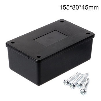 Водоустойчив корпус на съединителната кутия IP65 Пластмасов куфар за инструменти Малка черна пластмасова кутия за електронни проекти