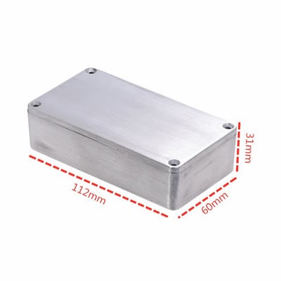 1590A 1590B konektor aluminijske kutije s 4 čelična vijka Kućište za pedale ZA dijelove gitare i pribor