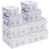 1 kom Vodootporno kućište za napajanje Vanjski ABS Plastika IP65 Električna kontrola DIY Unutarnja žičana ljuska Priključni kabel Ogranak Razvodna kutija