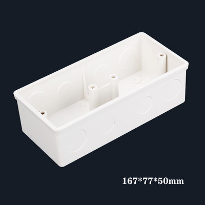 86. tipa kasešu biezināta PVC sadales kārba universāla slēptā kontaktligzdas slēdža kārbas pamatne, kas slēpjas