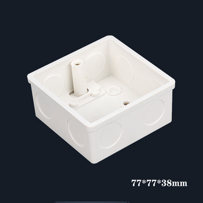 86. tipa kasešu biezināta PVC sadales kārba universāla slēptā kontaktligzdas slēdža kārbas pamatne, kas slēpjas