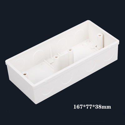 86. tipa kasešu biezināta PVC sadales kārba universāla slēptā kontaktligzdas slēdža kārbas pamatne, kas slēpjas