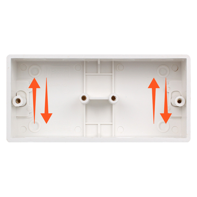 86. tipa kasešu biezināta PVC sadales kārba universāla slēptā kontaktligzdas slēdža kārbas pamatne, kas slēpjas