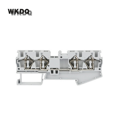 Vadu spaile ST4-QU 10 gab. Atsperes sprosts 4 vadu spraudnis ST 4 QUATTRO 4mm2 vadu elektriskais savienotājs Din sliedes spaiļu bloks
