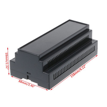 2022 Нов 158x88x59mm ABS пластмасов корпус Кутия за електроника Индустриален релсов проект Калъф