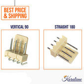 50PCS/LOT KF2510 2510-4A 2510-4AW 4Pin 2,54 mm ravni okomiti muški terminalni konektor