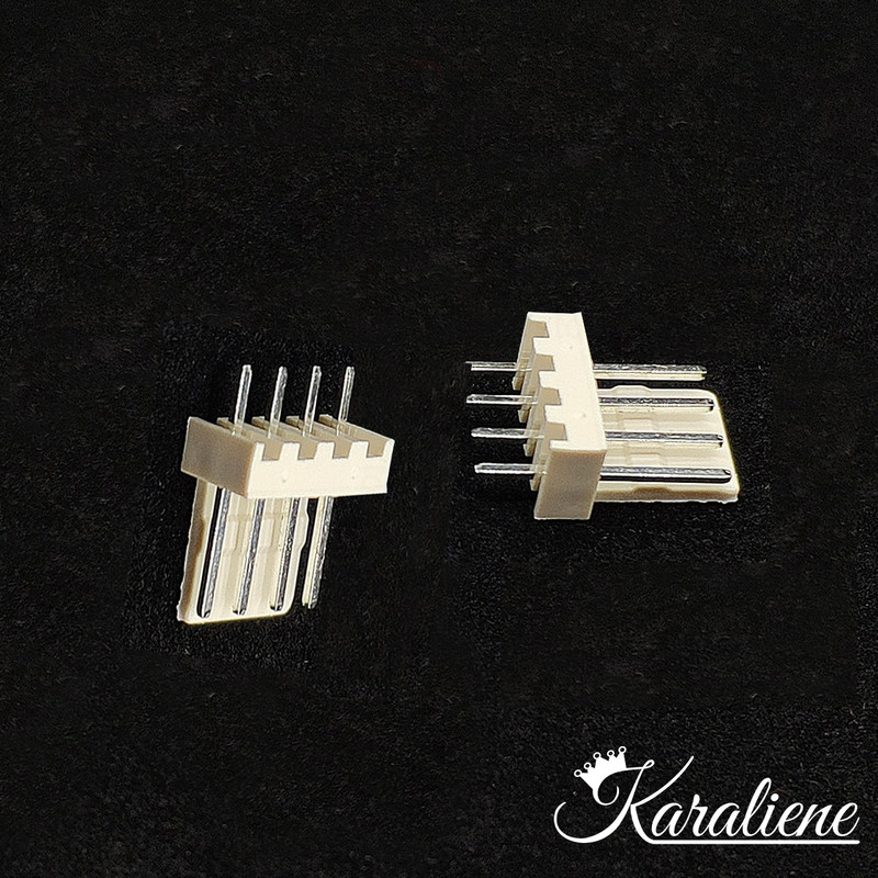 50PCS/LOT KF2510 2510-4A 2510-4AW 4Pin 2,54 mm ravni okomiti muški terminalni konektor