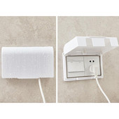 Slēdzis Pašlīmējošs ūdensnecaurlaidīgs pārklājums Vannas istabai Īpaši plāna ūdensnecaurlaidīga kaste Tualetes caurspīdīga pieskāriena slēdža šļakatu kaste