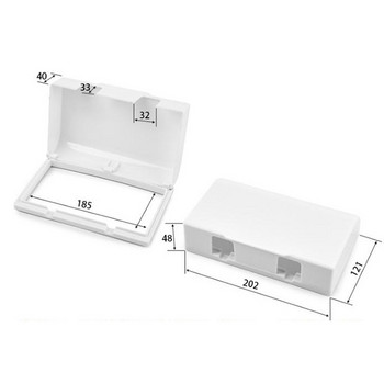 Превключвател Самозалепващо се водоустойчиво покритие Ултратънка водоустойчива кутия за баня Тоалетна Прозрачен сензорен превключвател Кутия за пръскане
