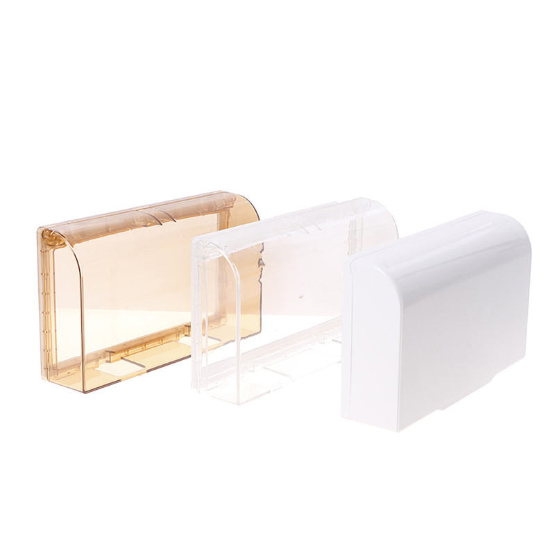 Slēdzis Pašlīmējošs ūdensnecaurlaidīgs pārklājums Vannas istabai Īpaši plāna ūdensnecaurlaidīga kaste Tualetes caurspīdīga pieskāriena slēdža šļakatu kaste