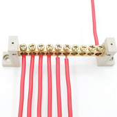 1kom 5/7/10 rupica za vijčane priključne blokove za uzemljenje, bakrene priključne blokove s visokim mostom, električni dodaci