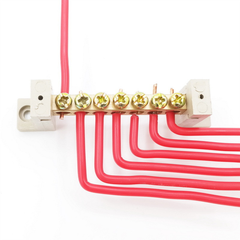 1kom 5/7/10 rupica za vijčane priključne blokove za uzemljenje, bakrene priključne blokove s visokim mostom, električni dodaci