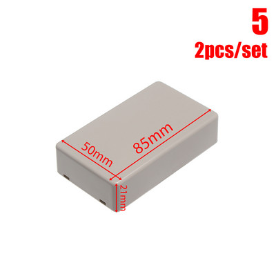 2Pcs ABS plastična projektna kutija Vodootporna crna DIY kućište Kutija za instrumente Kutija za pohranu Kutije za kućište Elektroničke kućne potrepštine