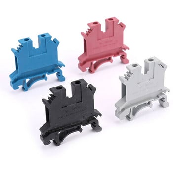 10Pcs Din Rail Terminal Block UK-2.5B Wire Electrical Conductor Βιδωτή σύνδεση Universal Connector Terminal Strip Block UK2.5B