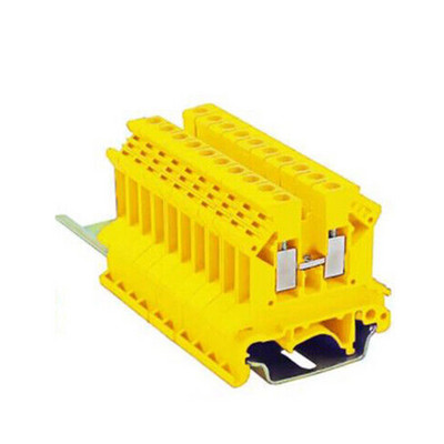 10 gab. Din sliedes spaiļu bloks UK-2.5B vadu elektrības vadītājs universāls savienotājs skrūvējams savienojums spaiļu sloksnes bloks UK2.5B