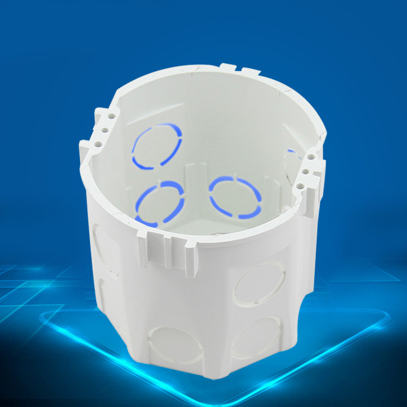 2 komada Francuski Njemački EU Standard Kazetna Razvodna Kutija Zidni Prekidač Utičnica Donja Kutija Za Okrugla Stražnja