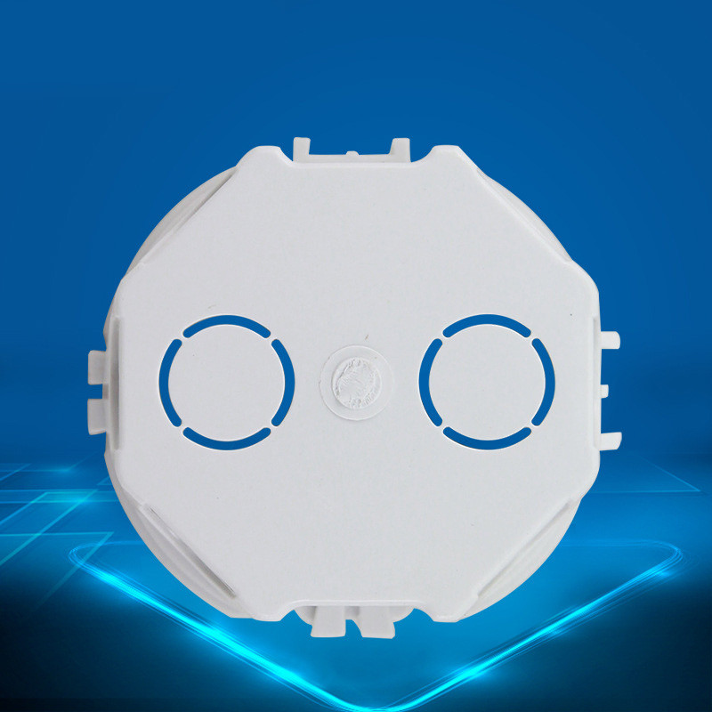 2 komada Francuski Njemački EU Standard Kazetna Razvodna Kutija Zidni Prekidač Utičnica Donja Kutija Za Okrugla Stražnja