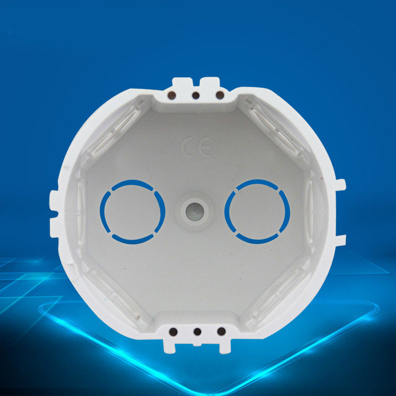 2 komada Francuski Njemački EU Standard Kazetna Razvodna Kutija Zidni Prekidač Utičnica Donja Kutija Za Okrugla Stražnja