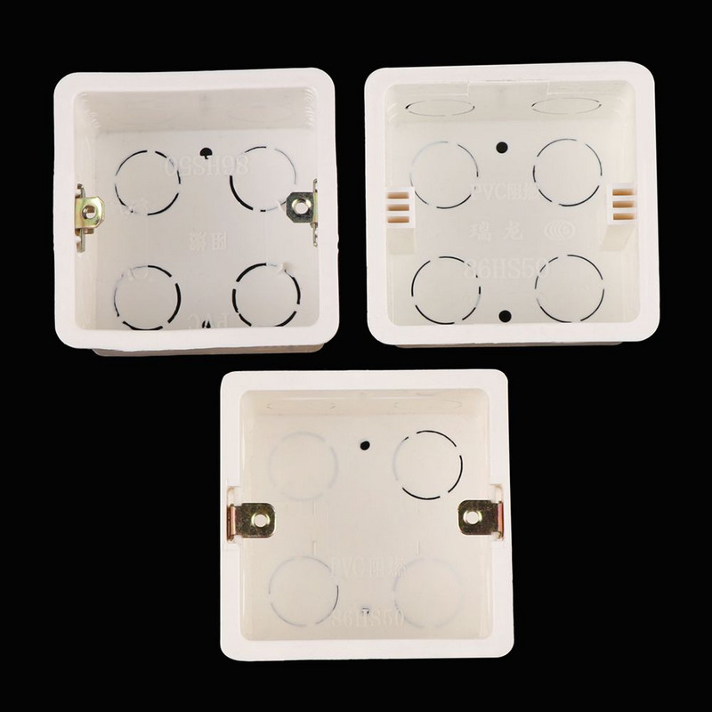 Home Equiments PVC Plastic Light Touch Profesionalna skrivena donja zidna kutija za ugradnju Razvodna kazeta s prekidačem