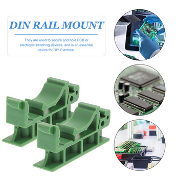 Βάση βάσης Rail Board Din Pcb Βάση στήριξης κυκλώματος κλιπ Βάσεις προσαρμογέα Κουτί μεταφοράς C45 Connectors Diy Electrical Kit