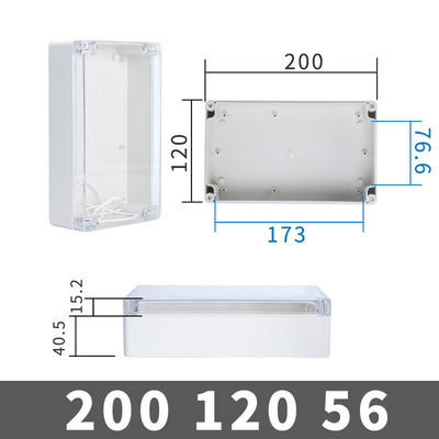 ABS razvodna kutija s prozirnom žicom Vodootporna elektronička vodootporna kutija za kućište IP67 Sigurno kućište Plastične kutije Organizator