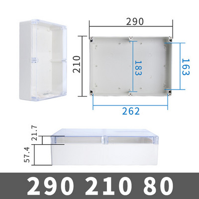 ABS razvodna kutija s prozirnom žicom Vodootporna elektronička vodootporna kutija za kućište IP67 Sigurno kućište Plastične kutije Organizator