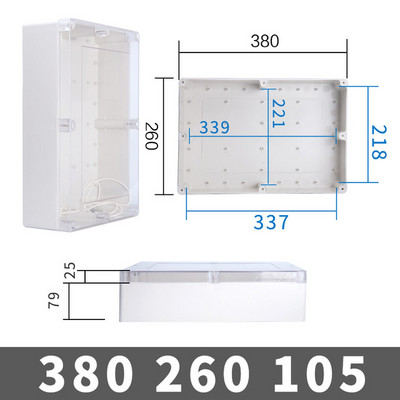 ABS razvodna kutija s prozirnom žicom Vodootporna elektronička vodootporna kutija za kućište IP67 Sigurno kućište Plastične kutije Organizator