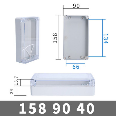 ABS razvodna kutija s prozirnom žicom Vodootporna elektronička vodootporna kutija za kućište IP67 Sigurno kućište Plastične kutije Organizator