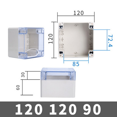 ABS razvodna kutija s prozirnom žicom Vodootporna elektronička vodootporna kutija za kućište IP67 Sigurno kućište Plastične kutije Organizator