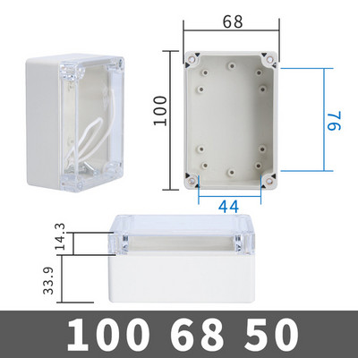 ABS razvodna kutija s prozirnom žicom Vodootporna elektronička vodootporna kutija za kućište IP67 Sigurno kućište Plastične kutije Organizator