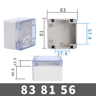 ABS razvodna kutija s prozirnom žicom Vodootporna elektronička vodootporna kutija za kućište IP67 Sigurno kućište Plastične kutije Organizator