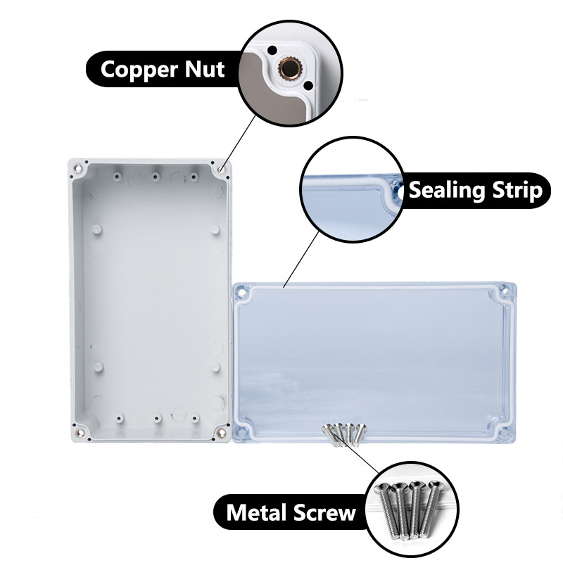 ABS razvodna kutija s prozirnom žicom Vodootporna elektronička vodootporna kutija za kućište IP67 Sigurno kućište Plastične kutije Organizator
