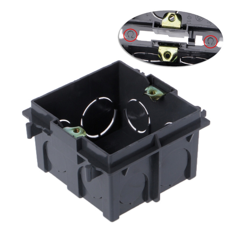 86 tipa PVC sadales kārbas sienas stiprinājuma kasete slēdža ligzdas pamatnei