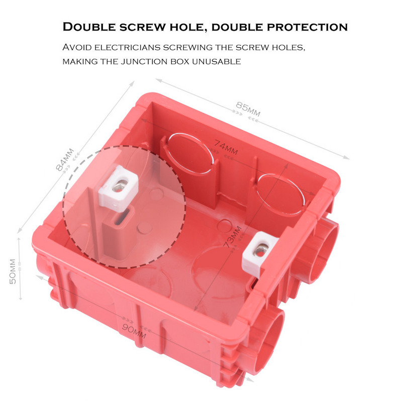 SMATRUL Podesiva montaža Tamna kutija Unutarnja kaseta 86 Tip prekidača Utičnica Ožičenje Stražnja kutija Kanali Električni dodaci