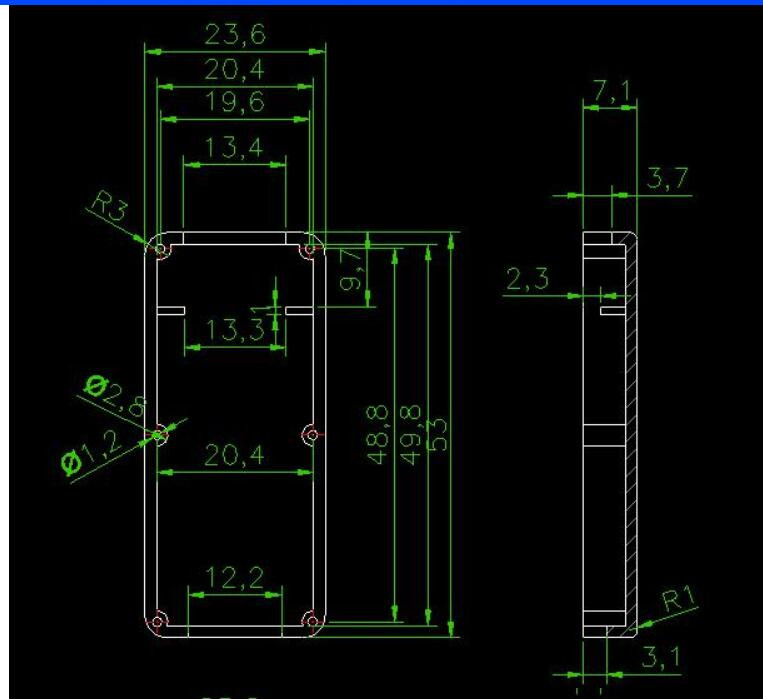 LK-USB07 Hot Sale mala plastična elektronika USB kućište razvodne kutije Malo USB plastično kućište PCB projektna kutija 53x24x14mm